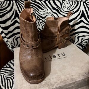 BED|STU Cobbler series Georgia tan rustic Leather Ankle Boots
